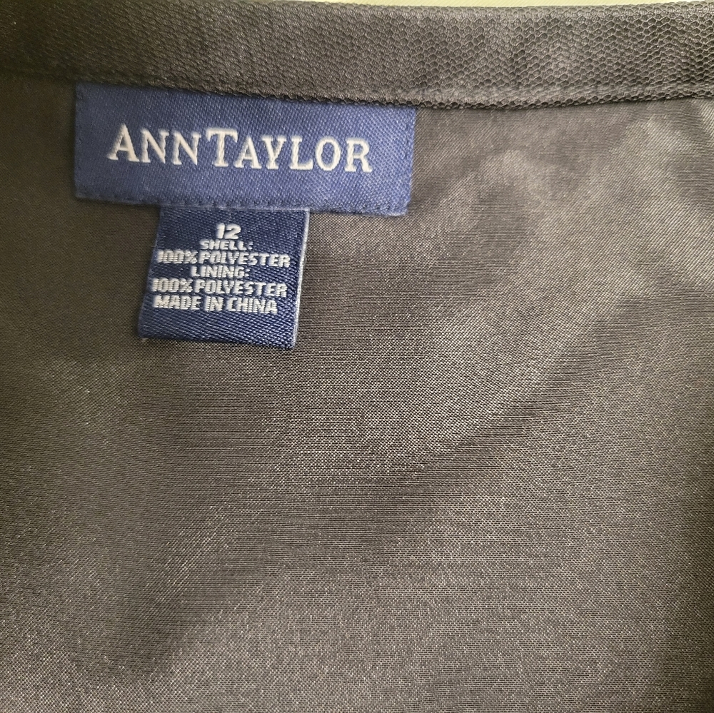 Ann Taylor Black Sequin skirt